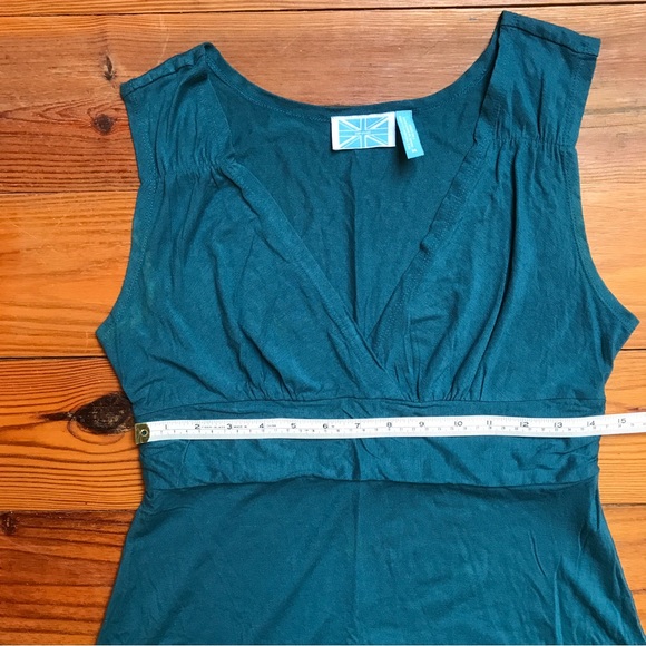 Survival UK Teal Stretchy Midi Dress, EUC, M - Picture 6 of 11